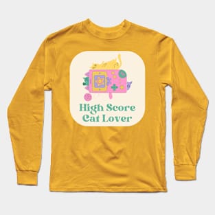 High Score Cat Lover Long Sleeve T-Shirt